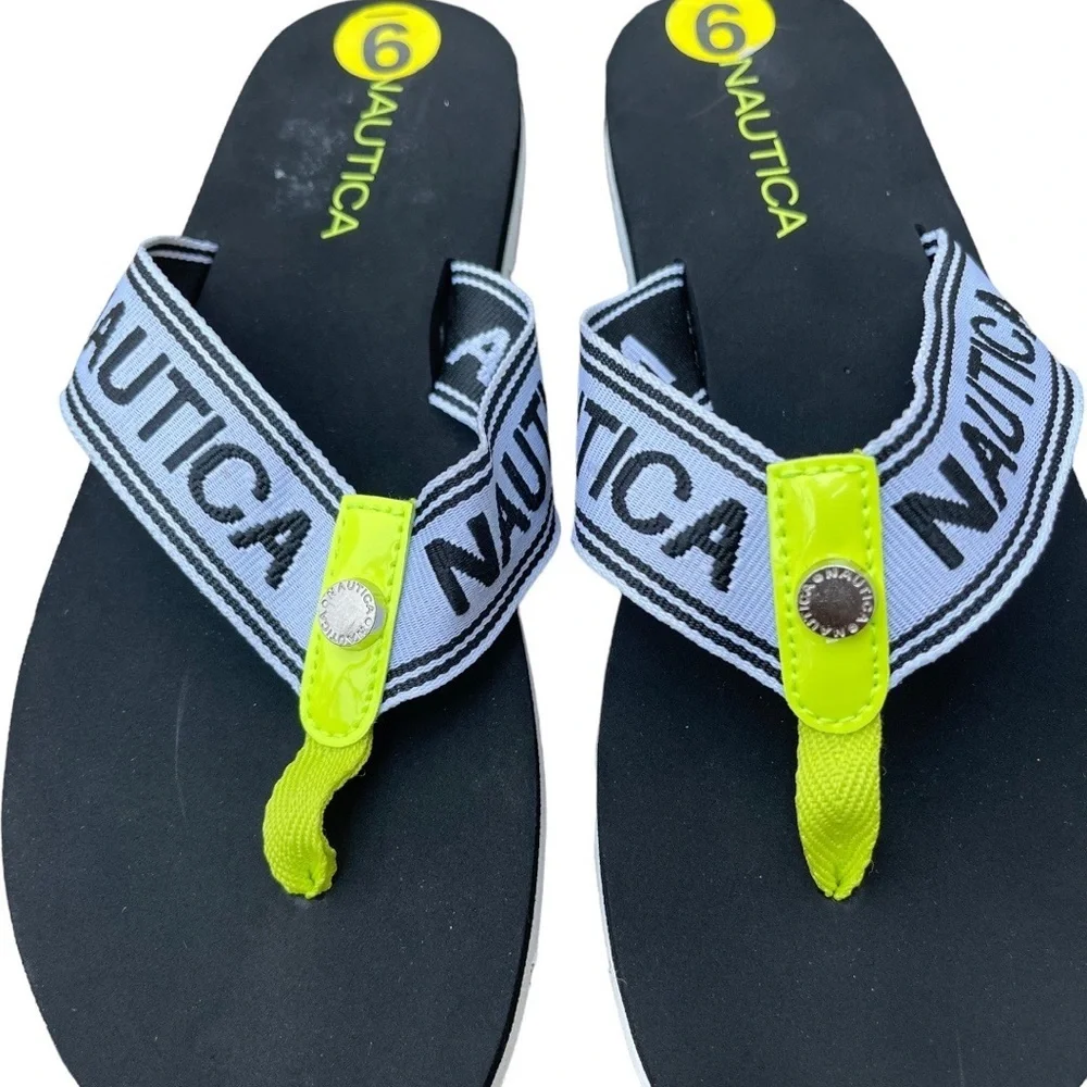 Náutica logo thong sandal